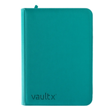 Load image into Gallery viewer, Vault X Exo-Tec 4-Pocket Zip-Up Binders in Ocean Blue are for sale at Gecko Cards! With free UK Postage on all orders over £20 - see the range of TCG Cards, Booster Boxes, Card Sleeves and other Trading Card Game products on our store - all at great prices!