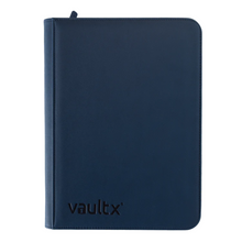 Load image into Gallery viewer, Vault X Exo-Tec 4-Pocket Zip-Up Binders in Royal Blue are for sale at Gecko Cards! With free UK Postage on all orders over £20 - see the range of TCG Cards, Booster Boxes, Card Sleeves and other Trading Card Game products on our store - all at great prices!
