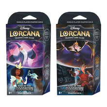 Load image into Gallery viewer, Disney Lorcana: Rise Of The Floodborn (The Second Chapter) Starter Deck (English) are for sale at Gecko Cards! With free UK Postage on all orders over £20 - see the range of TCG Cards, Booster Boxes, Card Sleeves and other Trading Card Game products on our store - all at great prices!