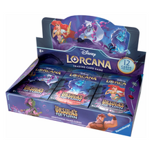 Load image into Gallery viewer, Disney Lorcana: Ursula&#39;s Return (The Fourth Chapter) Booster Boxes and Packs are for sale at Gecko Cards! With free UK Postage on all orders over £20 - see the range of TCG Cards, Booster Boxes, Card Sleeves and other Trading Card Game products on our store - all at great prices!
