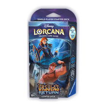 Load image into Gallery viewer, Disney Lorcana: Ursula's Return (The Fourth Chapter) Starter Decks (English) are for sale at Gecko Cards! With free UK Postage on all orders over £20 - see the range of TCG Cards, Booster Boxes, Card Sleeves and other Trading Card Game products on our store - all at great prices!