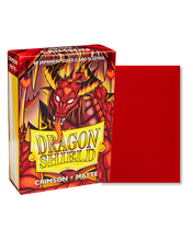 Load image into Gallery viewer, Dragon Shield Japanese (Small) Size Matte Card Sleeves in Crimson are for sale at Gecko Cards! With free UK Shipping on all orders over £20 - see the range of Trading Cards, Booster Boxes, Card Sleeves and other TCG products on our store - all at great prices!