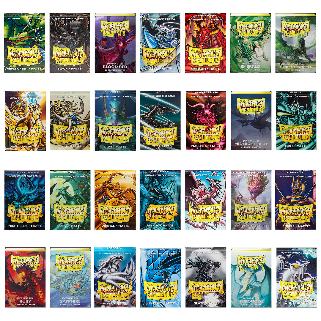 Dragon Shield Japanese (Small) Size Matte Card Sleeves (60 Pack) GeckoCards Dragon Shield Japanese (Small) Size Matte Card Sleeves (60 Pack) GeckoCards