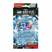 Load image into Gallery viewer, Pokémon Kangaskhan and Greninja EX Battle Decks are for sale at Gecko Cards! With free UK Postage on all orders over £20 - see the range of Pokémon Cards, Boxes and other trading card game products on our store - all at great prices!