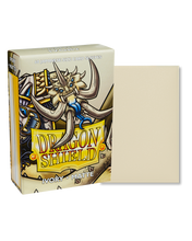 Load image into Gallery viewer, Dragon Shield Japanese (Small) Size Matte Card Sleeves in Ivory are for sale at Gecko Cards! With free UK Shipping on all orders over £20 - see the range of Trading Cards, Booster Boxes, Card Sleeves and other TCG products on our store - all at great prices!
