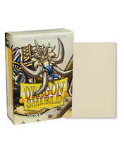 Load image into Gallery viewer, Dragon Shield Japanese (Small) Size Matte Card Sleeves in Ivory are for sale at Gecko Cards! With free UK Shipping on all orders over £20 - see the range of Trading Cards, Booster Boxes, Card Sleeves and other TCG products on our store - all at great prices!