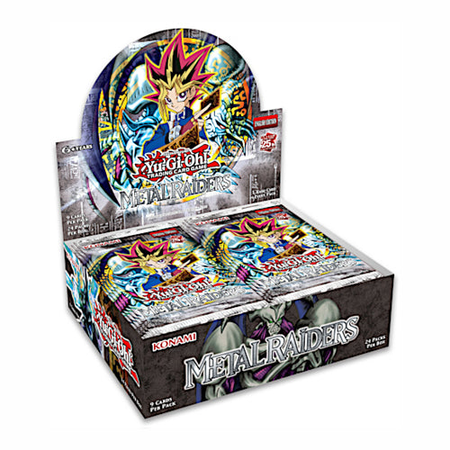 Yu-Gi-Oh! Metal Raiders Booster Boxes and Packs are for sale at Gecko Cards! With free UK Postage on all orders over £20 - see the range of TCG Cards, Booster Boxes, Card Sleeves and other Trading Card Game products on our store - all at great prices!