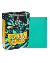 Load image into Gallery viewer, Dragon Shield Japanese (Small) Size Matte Card Sleeves in Mint are for sale at Gecko Cards! With free UK Shipping on all orders over £20 - see the range of Trading Cards, Booster Boxes, Card Sleeves and other TCG products on our store - all at great prices!
