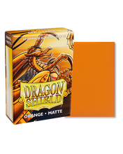 Load image into Gallery viewer, Dragon Shield Japanese (Small) Size Matte Card Sleeves in Orange are for sale at Gecko Cards! With free UK Shipping on all orders over £20 - see the range of Trading Cards, Booster Boxes, Card Sleeves and other TCG products on our store - all at great prices!