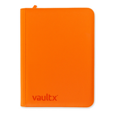 Load image into Gallery viewer, Vault X Exo-Tec 9-Pocket Zip-Up Binders in Orange are for sale at Gecko Cards! With free UK Postage on all orders over £20 - see the range of TCG Cards, Booster Boxes, Card Sleeves and other Trading Card Game products on our store - all at great prices!
