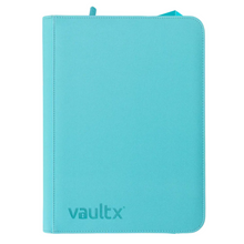 Load image into Gallery viewer, Vault X Exo-Tec 9-Pocket Zip-Up Pastel Blue Binders are for sale at Gecko Cards! With free UK Postage on all orders over £25 - see the range of TCG Cards, Booster Boxes, Card Sleeves and other Trading Card Game products on our store - all at great prices!