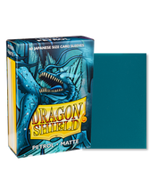 Load image into Gallery viewer, Dragon Shield Japanese (Small) Size Matte Card Sleeves in Petrol are for sale at Gecko Cards! With free UK Shipping on all orders over £20 - see the range of Trading Cards, Booster Boxes, Card Sleeves and other TCG products on our store - all at great prices!