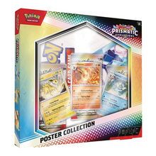 Load image into Gallery viewer, Pokémon TCG: Scarlet & Violet 8.5 - Prismatic Evolutions - Poster Collections are for sale at Gecko Cards! With free UK Postage on all orders over £25 - see the range of Yu-Gi-Oh! Cards, Booster Boxes, Card Sleeves and other trading card game products on our my store - all at great prices!