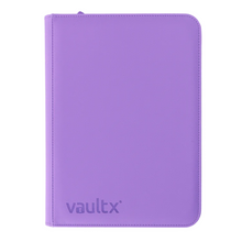Load image into Gallery viewer, Vault X Exo-Tec 4-Pocket Zip-Up Binders in Purple are for sale at Gecko Cards! With free UK Postage on all orders over £20 - see the range of TCG Cards, Booster Boxes, Card Sleeves and other Trading Card Game products on our store - all at great prices!