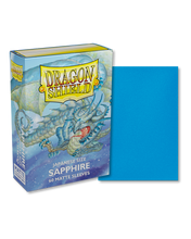 Load image into Gallery viewer, Dragon Shield Japanese (Small) Size Matte Card Sleeves in Sapphire are for sale at Gecko Cards! With free UK Shipping on all orders over £20 - see the range of Trading Cards, Booster Boxes, Card Sleeves and other TCG products on our store - all at great prices!
