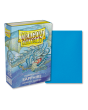 Load image into Gallery viewer, Dragon Shield Japanese (Small) Size Matte Card Sleeves in Sapphire are for sale at Gecko Cards! With free UK Shipping on all orders over £20 - see the range of Trading Cards, Booster Boxes, Card Sleeves and other TCG products on our store - all at great prices!