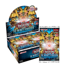Load image into Gallery viewer, Yu-Gi-Oh! The Infinite Forbidden Booster Boxes and Packs are for sale at Gecko Cards! With free UK Postage on all orders over £20 - see the range of TCG Cards, Booster Boxes, Card Sleeves and other Trading Card Game products on our store - all at great prices!