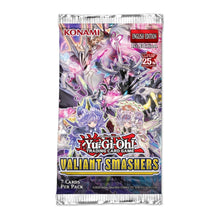 Load image into Gallery viewer, Yu-Gi-Oh! Valiant Smashers Booster Boxes and Packs are for sale at Gecko Cards! With free UK Postage on all orders over £20 - see the range of TCG Cards, Booster Boxes, Card Sleeves and other Trading Card Game products on our store - all at great prices!