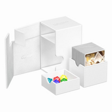 Load image into Gallery viewer, White Ultimate Guard Flip 'N' Tray 80+ Xenoskin Deck Boxes are for sale at Gecko Cards! With free UK Postage on all orders over £20 - see the range of TCG Cards, Booster Boxes, Card Sleeves and other Trading Card Game products on our store - all at great prices!