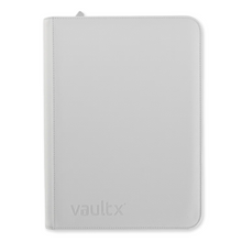 Load image into Gallery viewer, Vault X Exo-Tec 4-Pocket Zip-Up Binders in White are for sale at Gecko Cards! With free UK Postage on all orders over £20 - see the range of TCG Cards, Booster Boxes, Card Sleeves and other Trading Card Game products on our store - all at great prices!