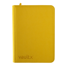 Load image into Gallery viewer, Vault X Exo-Tec 12-Pocket Zip-Up Binders in Sunrise Yellow are for sale at Gecko Cards! With free UK Postage on all orders over £20 - see the range of TCG Cards, Booster Boxes, Card Sleeves and other Trading Card Game products on our store - all at great prices!