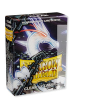 Load image into Gallery viewer, Dragon Shield Japanese (Small) Size Classic Clear Card Sleeves are for sale at Gecko Cards! With free UK Postage on all orders over £20 - see the range of Yu-Gi-Oh! Cards, Booster Boxes, Card Sleeves and other trading card game products in my store - all at great prices!