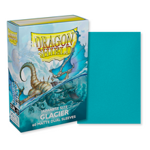 Load image into Gallery viewer, Dragon Shield Japanese (Small) Size Dual Matte Glacier Card Sleeves are for sale at Gecko Cards! With free UK Postage on all orders over £20 - see the range of Yu-Gi-Oh! Cards, Booster Boxes, Card Sleeves and other trading card game products in my store - all at great prices!
