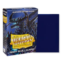 Load image into Gallery viewer, Dragon Shield Japanese (Small) Size Classic Night Blue Card Sleeves are for sale at Gecko Cards! With free UK Postage on all orders over £20 - see the range of Yu-Gi-Oh! Cards, Booster Boxes, Card Sleeves and other trading card game products in my store - all at great prices!
