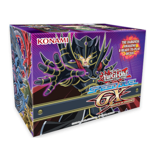 Yu-Gi-Oh! Speed Duel GX: Duelists of Shadows Boxes (English, 1st Edition) are for sale at Gecko Cards! With free UK Postage on all orders over £20 - see the range of Yu-Gi-Oh! Cards, Booster Boxes, Card Sleeves and other trading card game products in my store - all at great prices!