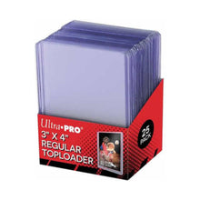 Load image into Gallery viewer, Ultra Pro Toploaders are for sale at Gecko Cards! With free UK Postage on all orders over £20 - see the range of Yu-Gi-Oh! Cards, Booster Boxes, Card Sleeves and other trading card game products in my store - all at great prices!
