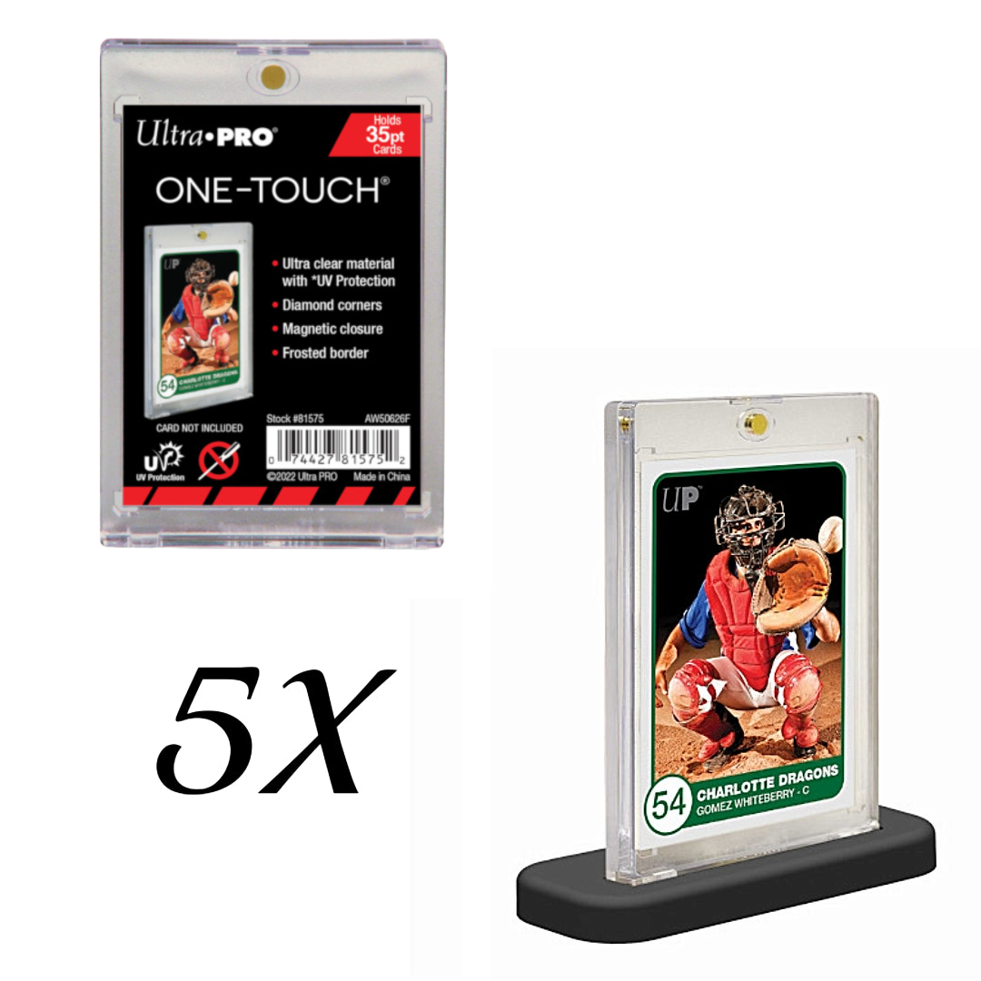 Ultra Pro 35pt One-Touch Magnetic Card Frames & Black Stands - Bundle ...