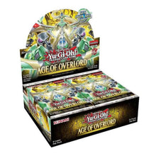Load image into Gallery viewer, Yu-Gi-Oh! Age Of Overlord Booster Boxes are for sale at Gecko Cards! With free UK Postage on all orders over £20 - see the range of TCG Cards, Booster Boxes, Card Sleeves and other Trading Card Game products on our store - all at great prices!
