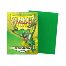 Load image into Gallery viewer, Dragon Shield Standard Size Matte Card Sleeves in Apple are for sale at Gecko Cards! With free UK Postage on all orders over £25 - see the range of Yu-Gi-Oh! Cards, Booster Boxes, Card Sleeves and other trading card game products on our store - all at great prices!
