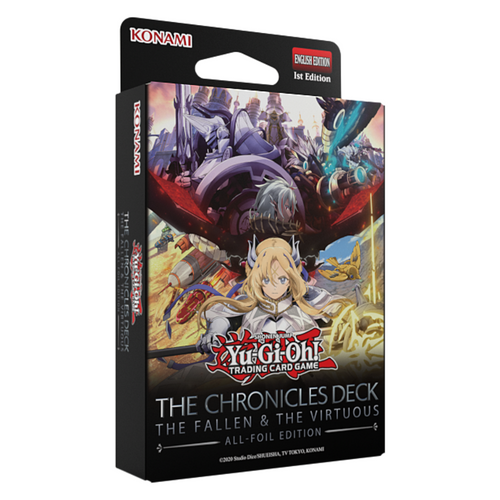 Yu-Gi-Oh! The Chronicles Deck: The Fallen & The Virtuous Structure Decks are for sale at Gecko Cards! With free UK Postage on all orders over £25 - see the range of TCG Cards, Booster Boxes, Card Sleeves and other Trading Card Game products on our store - all at great prices!