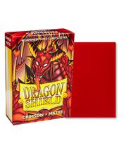 Load image into Gallery viewer, Dragon Shield Japanese (Small) Size Matte Card Sleeves in Crimson are for sale at Gecko Cards! With free UK Shipping on all orders over £20 - see the range of Trading Cards, Booster Boxes, Card Sleeves and other TCG products on our store - all at great prices!
