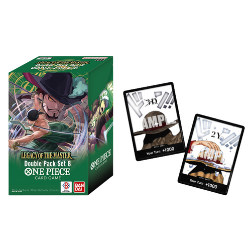 The One Piece Card Game: Double Pack Set (DP-08) is for sale at Gecko Cards! With free UK Postage on all orders over £25 - see the range of TCG Cards, Booster Boxes, Card Sleeves and other Trading Card Game products on our store - all at great prices!