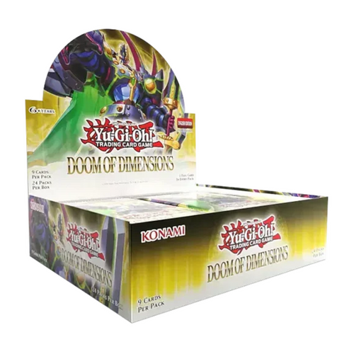 Yu-Gi-Oh! Doom Of Dimensions Booster Boxes are for sale at Gecko Cards! With free UK Postage on all orders over £25 - see the range of TCG Cards, Booster Boxes, Card Sleeves and other Trading Card Game products on our store - all at great prices!
