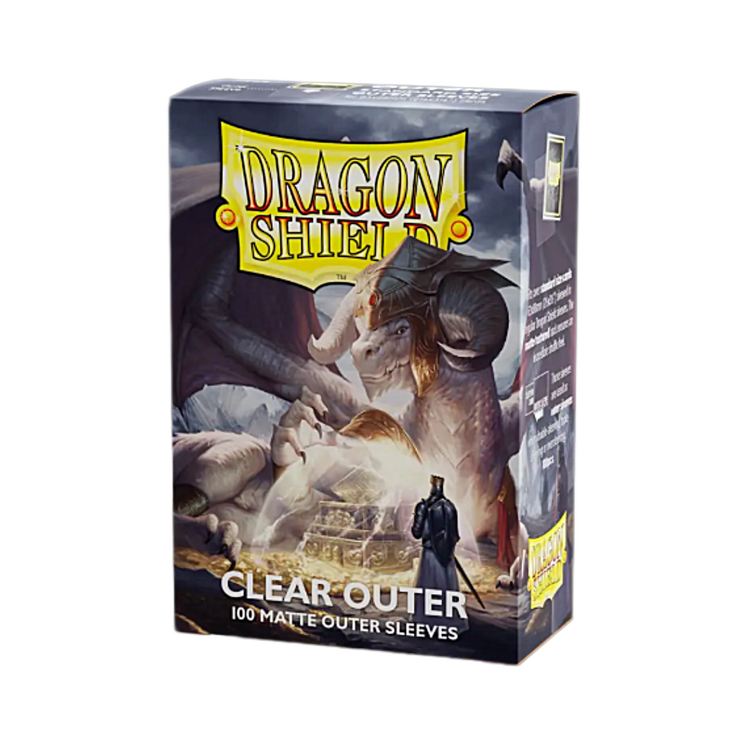 Dragon Shield Standard Size Outer Sleeves Matte Clear (100 Pack)