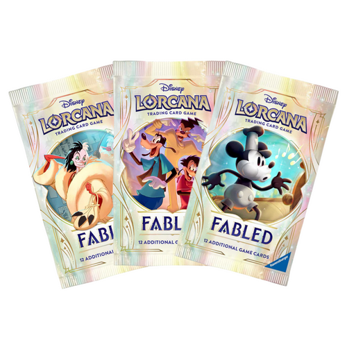 Disney Lorcana: Fabled (Chapter 9)) Booster Packs are for sale at Gecko Cards! With free UK Postage on all orders over £25 - see the range of TCG Cards, Booster Boxes, Card Sleeves and other Trading Card Game products on our store - all at great prices!