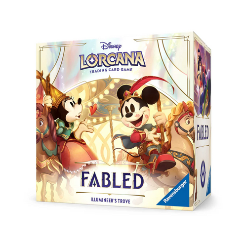 Disney Lorcana: Fabled (Chapter 9) Illumineers Troves are for sale at Gecko Cards! With free UK Postage on all orders over £25 - see the range of TCG Cards, Booster Boxes, Card Sleeves and other Trading Card Game products on our store - all at great prices!