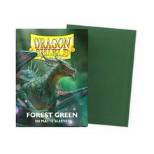 Load image into Gallery viewer, Dragon Shield Standard Size Matte Card Sleeves in Forest are for sale at Gecko Cards! With free UK Postage on all orders over £25 - see the range of Yu-Gi-Oh! Cards, Booster Boxes, Card Sleeves and other trading card game products on our store - all at great prices!
