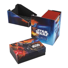 Load image into Gallery viewer, Star Wars: Unlimited Soft Crates - Rey/Kylo Ren are for sale at Gecko Cards! With free UK Postage on all orders over £25 - see the range of TCG Cards, Booster Boxes, Card Sleeves and other Trading Card Game products on our store - all at great prices!
