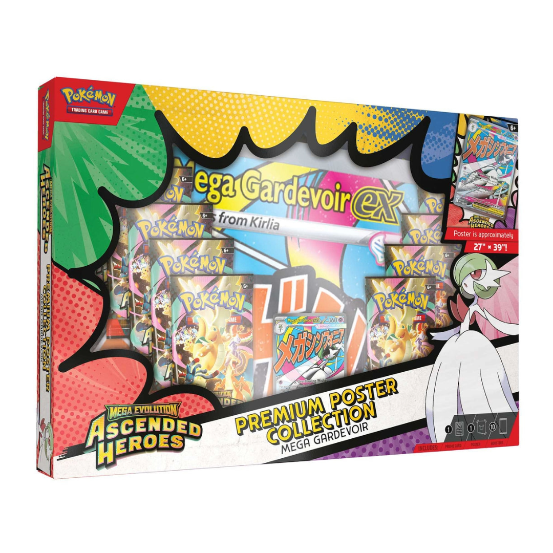 Pokémon TCG: Ascended Heroes Poster Collection - Gardevoir (SMALL CORN ...