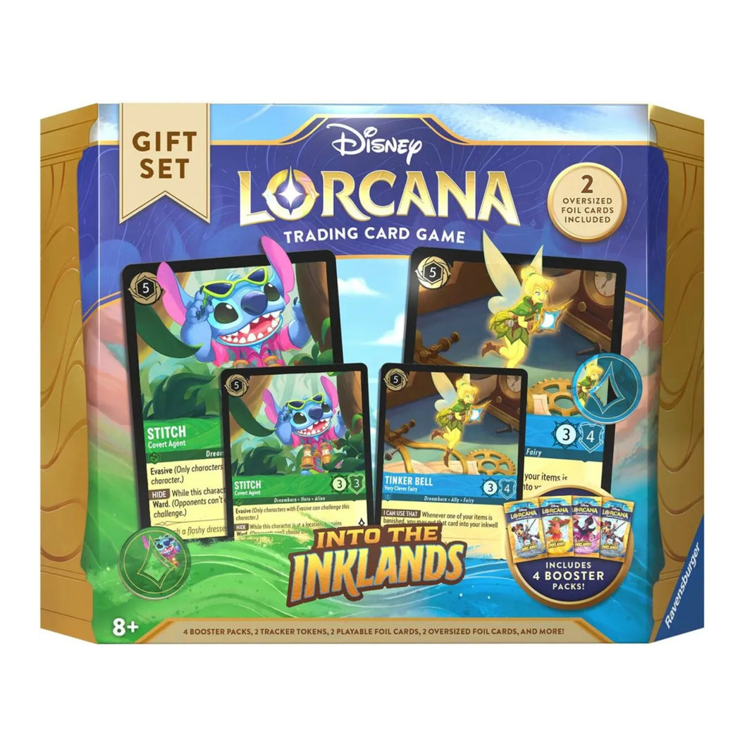 Disney Lorcana: Into The Inklands (The Third Chapter) Gift Sets (English) are for sale at Gecko Cards! With free UK Postage on all orders over £20 - see the range of TCG Cards, Booster Boxes, Card Sleeves and other Trading Card Game products on our store - all at great prices!