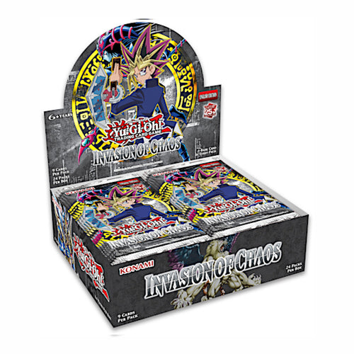 Yu-Gi-Oh! Invasion Of Chaos Booster Boxes and Packs are for sale at Gecko Cards! With free UK Postage on all orders over £20 - see the range of TCG Cards, Booster Boxes, Card Sleeves and other Trading Card Game products on our store - all at great prices!