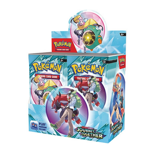 Pokémon TCG: Scarlet & Violet 9 - Journey Together - Booster Boxes are for sale at Gecko Cards! With free UK Postage on all orders over £25 - see the range of Yu-Gi-Oh! Cards, Booster Boxes, Card Sleeves and other trading card game products on our my store - all at great prices!