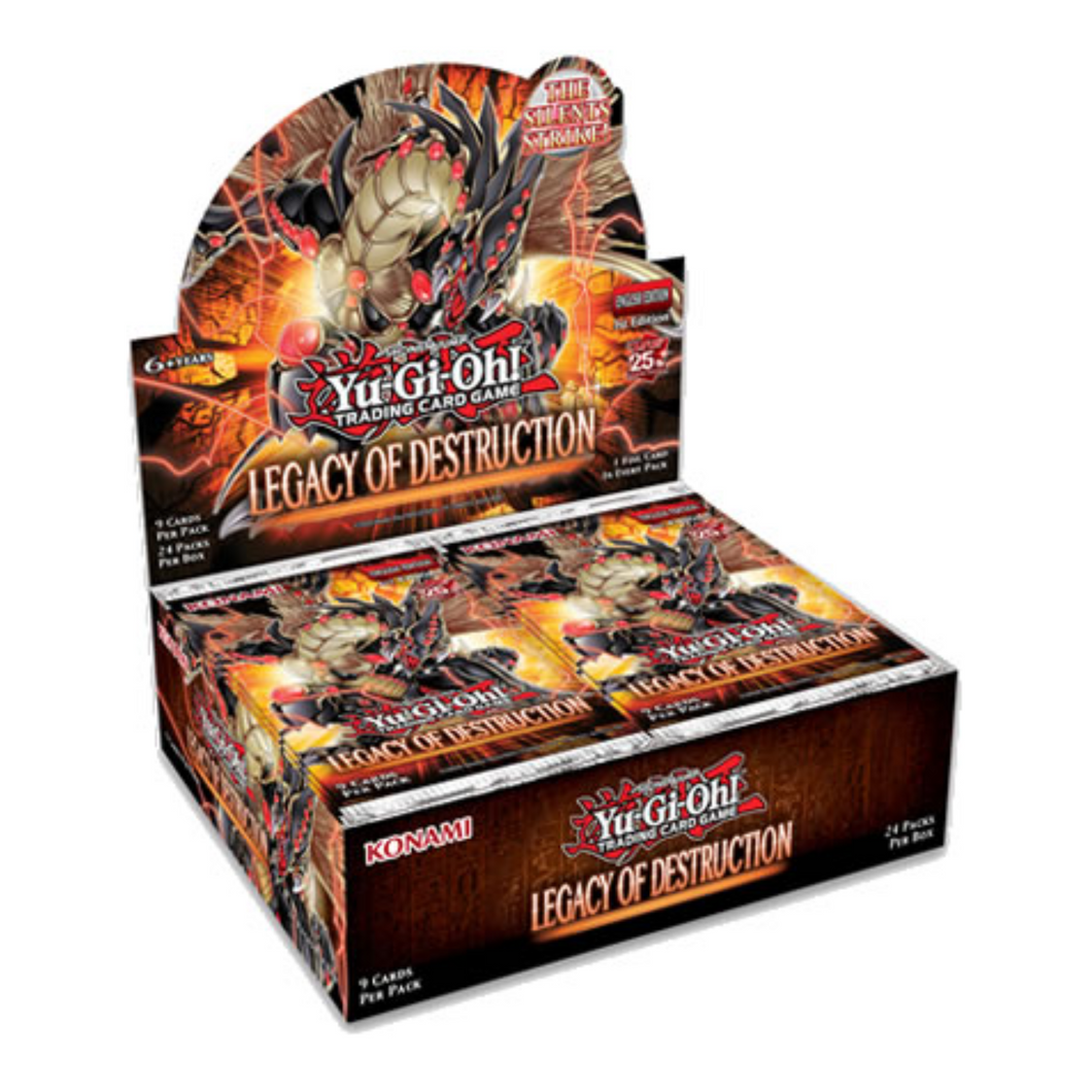 Yu-Gi-Oh! Legacy Of Destruction Booster Boxes and Packs are for sale at Gecko Cards! With free UK Postage on all orders over £20 - see the range of TCG Cards, Booster Boxes, Card Sleeves and other Trading Card Game products on our store - all at great prices!