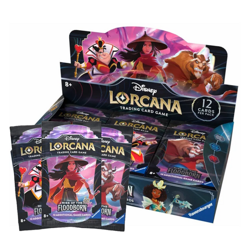 Disney Lorcana: Rise Of The Floodborn (The Second Chapter) Booster Boxes and Packs are for sale at Gecko Cards! With free UK Postage on all orders over £20 - see the range of TCG Cards, Booster Boxes, Card Sleeves and other Trading Card Game products on our store - all at great prices!