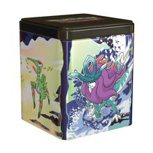 Load image into Gallery viewer, Pokémon March 2025 Stacking Tins are for sale at Gecko Cards! With free UK Postage on all orders over £25 - see the range of TCG Cards, Booster Boxes, Card Sleeves and other Trading Card Game products on our store - all at great prices!
