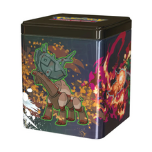 Load image into Gallery viewer, Pokémon March 2025 Stacking Tins are for sale at Gecko Cards! With free UK Postage on all orders over £25 - see the range of TCG Cards, Booster Boxes, Card Sleeves and other Trading Card Game products on our store - all at great prices!
